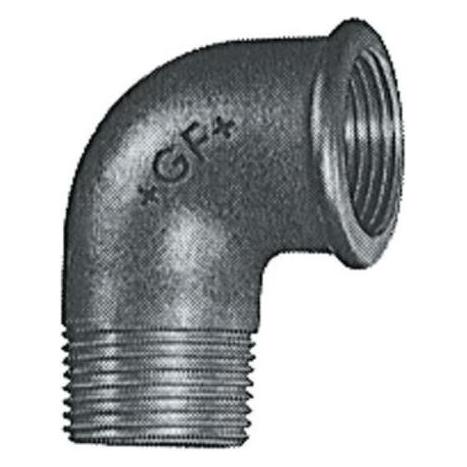 Georg Fischer Temperguss Bogen 90° 3/8" schwarz (770092203)