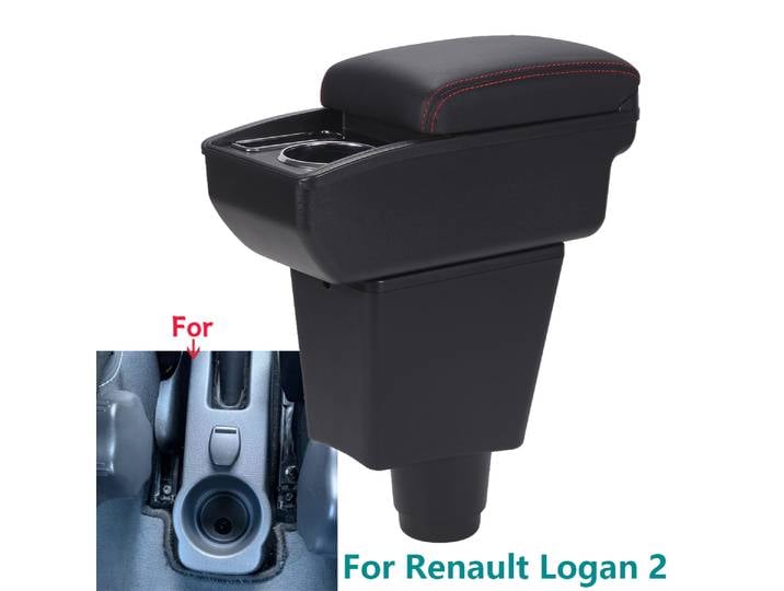 Accoudoir de Voiture pour Renault Logan 2 Dokker Sandero 2, Boîte de Rangement pour Accessoires de Rénovation Intérieure