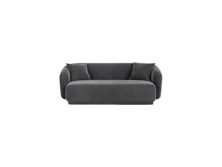 2-Sitzer Design Sofa Jane Samt Dunkelgrau chosen by Bloomingloft