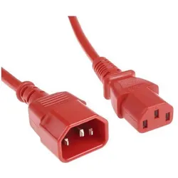 RS PRO Netzkabel Rot 5m, IEC C13 / IEC C14 (5 m), Stromkabel, Rot