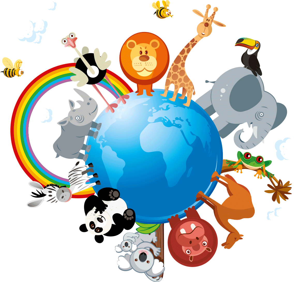 Ambiance-sticker Stickers animaux autour du monde