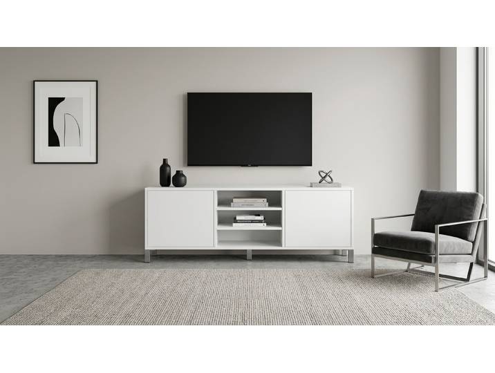 Modernes Sideboard nach Maß MDF Beschichtet MDF Weiß matt