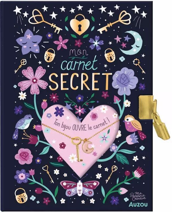 Ma papeterie créative : Mon carnet secret Joli Bijou - Auzou