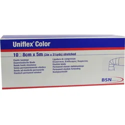 Uniflex Color Rote Universalbinde 5mx8cm 10 ST