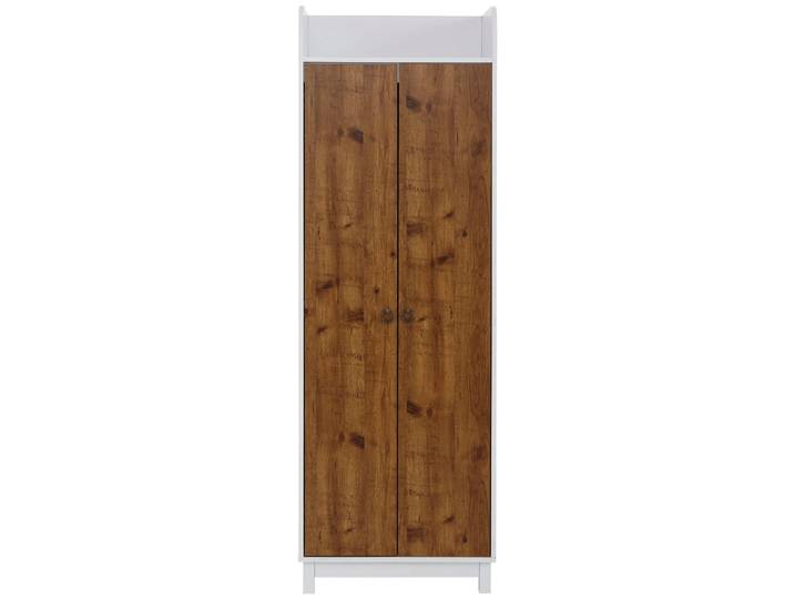 Garderobenschrank OTTO HOME Goslar , weiß (weiß, eichefarben), B:62cm H:180cm T:50cm, Holzwerkstoff, Schränke, Garderobenschrank, mit schönen Metallgriffen, folierter Holzwerkstoff