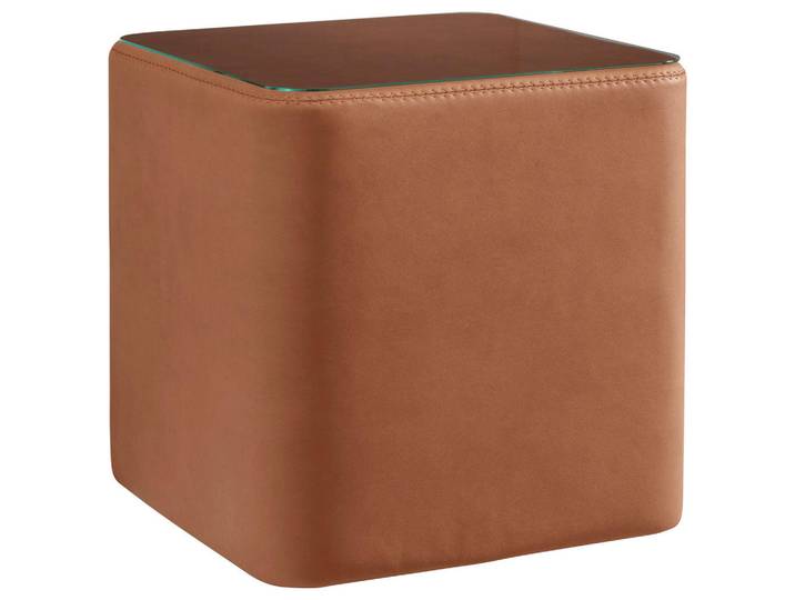 Beldomo - Sleep Nachtschrank, Braun, Cognac, Kunststoff, 48x48x48 cm, Goldenes M, Made in EU, erweiterbar, Typenauswahl, Schlafzimmer, Nachttische