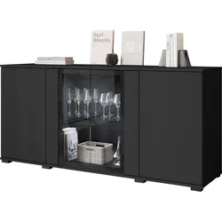 KOMMODE Caro SB 154 4D mit weißer LED Beleuchtung