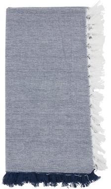 Saro Lifestyle "Decorative Cotton Napkins (Set of 4) - Fringe Edge Detail for Dining and Entertaining, 20""x20"""