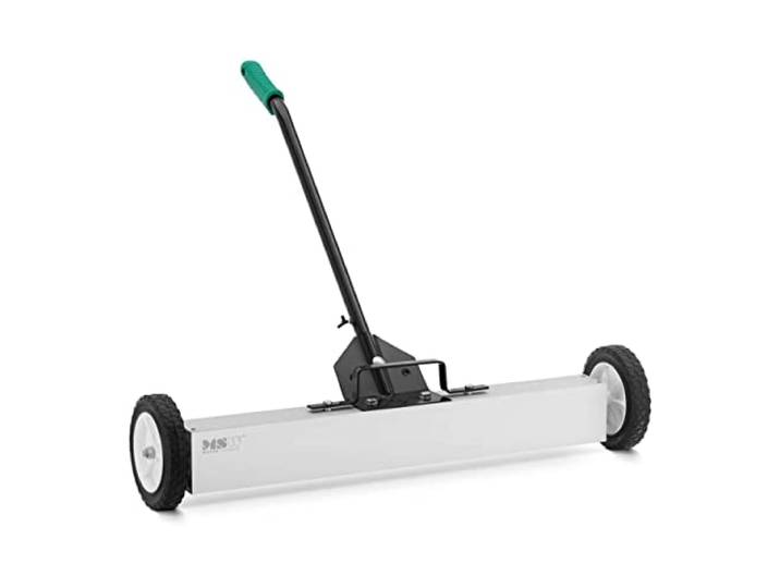 MSW Motor Technics Balai magnétique manche télescopique 73 - 100 cm 75 cm aimant en ferrite Blanc