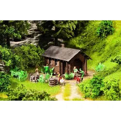 NOCH 65606 H0 - Waldhütte, Themenset