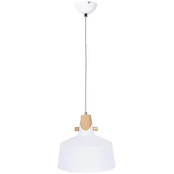 Nino Leuchten, Pendelleuchte, 30700107Pendelleuchte 'Melena' weiss 1flg (E27)