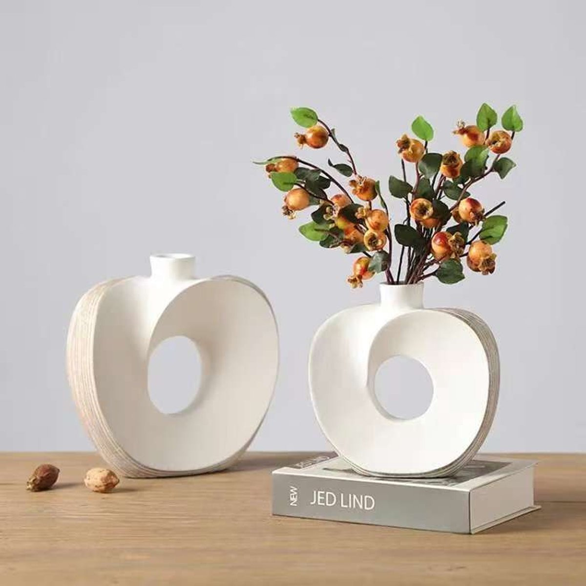 Elegance & Fleur Duo Curve Vazen Set