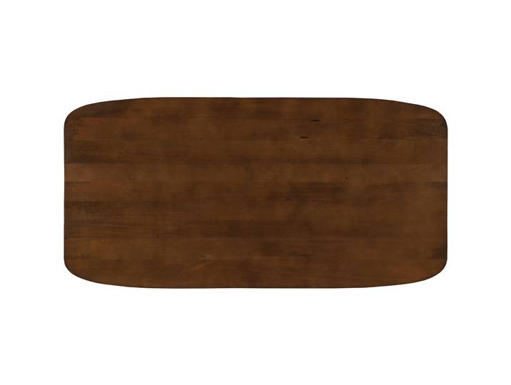 Tischplatte Rondo Mangoholz massiv Braun Massivholz B 220 T 100 cm - Tischplatte