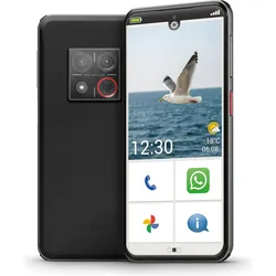 Emporia Smart.8 5G (128 GB, Schwarz, 6.36", Dual SIM, 5G), Smartphone, Schwarz