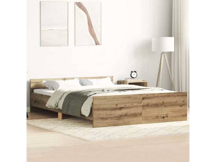 UNIQUE Lit Double de chambre LMT - Cadre de lit - sans matelas - chêne artisanal 120x190 cm cozy498588