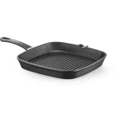 HENDI Gusseisen-Grillpfanne, 230x230x(H)25mm