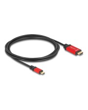 Delock ?USB Type-C zu HDMI Kabel DP Alt Mode 2 m Rot (80096)