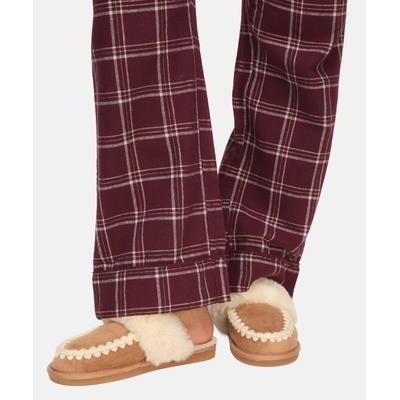 Pantoffel HUNKEMÖLLER "Slipper Faux Suede Stitching", Damen, Gr. 38,5, braun, Polyester, Schuhe