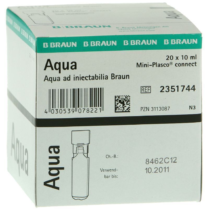 Aqua AD injectabilia Miniplasco connect Inj.-Lsg. 20x10 ml Injektionslösung