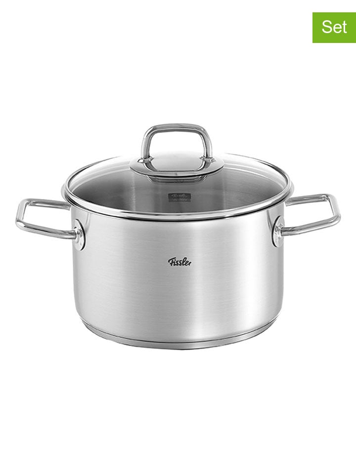 Fissler 2tlg. Set: Edelstahl-Kochtopf "Profi Collection®" - Ø16 cm - onesize
