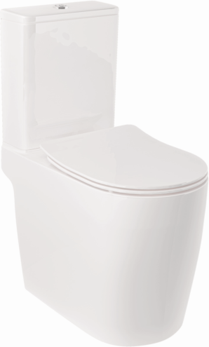 Kludi RESA R Spiralflush-Stand-WC 23WCB0543 60 cm, Universalförmiger Abfluss, Weiß glänzend