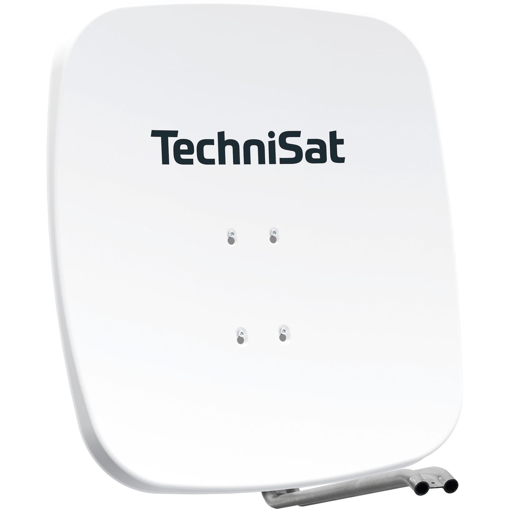 TechniSat SATMAN 65 PLUS, 65 cm SAT-Spiegel ohne LNB (für UNYSAT LNB) polarweiß