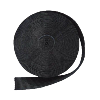 Polaris - Gurtband 5cm - steif - schwarz - 1 Meter