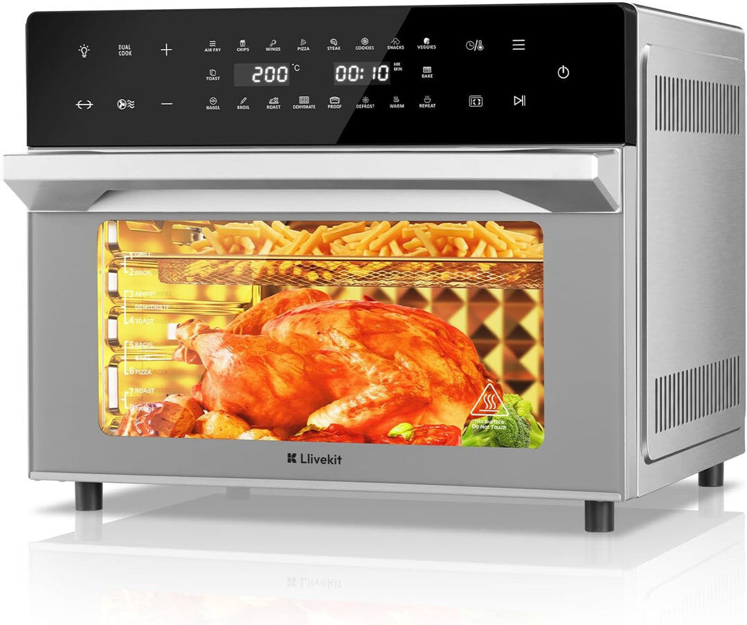 WOLTU 30L Dual Air Fryer Air Fryer Silver 30L
