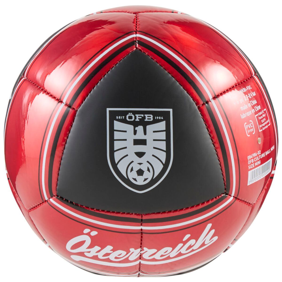 Puma öfb Culture Ball Mini puma black-burnt red (02) Mini 084986-02-Mini