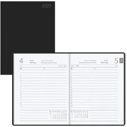 ZETTLER KALENDER Taschenkalender Buchkalender »Tagesplaner« 2027 A6 schwarz, 10.2x14.2 cm