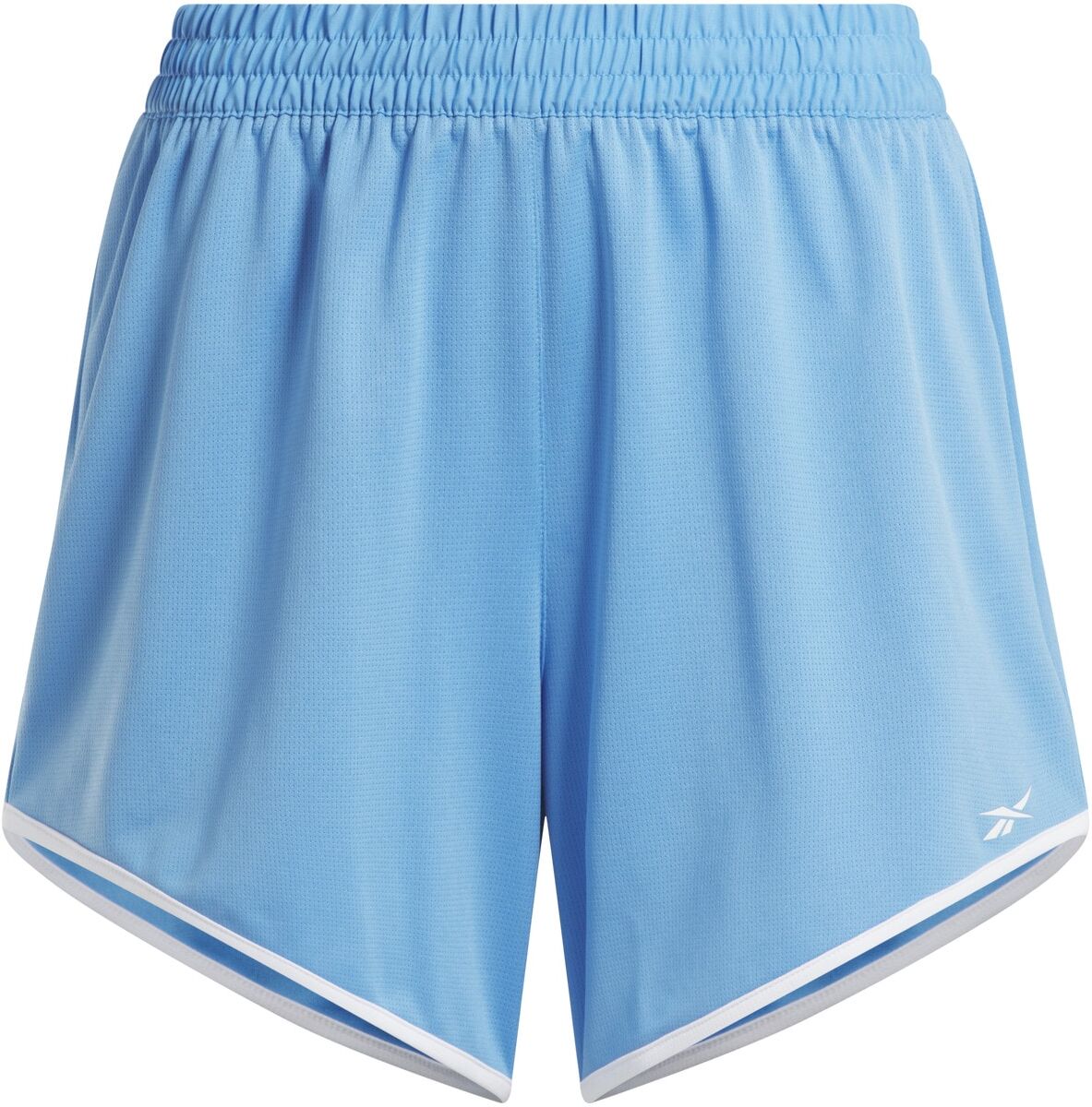 Shorts REEBOK "ID TRAIN KNIT SHORT", Damen, Gr. XS, N-Gr, blau (recovery blu), Obermaterial: 100% Polyester, Hosen Shorts, für Alltag und Training, sportlicher Stil, sportliche Shorts recovery blu XS, N-Gr