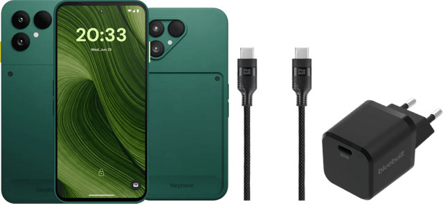 Fairphone 6 256GB Groen 5G met compleet accessoirepakket