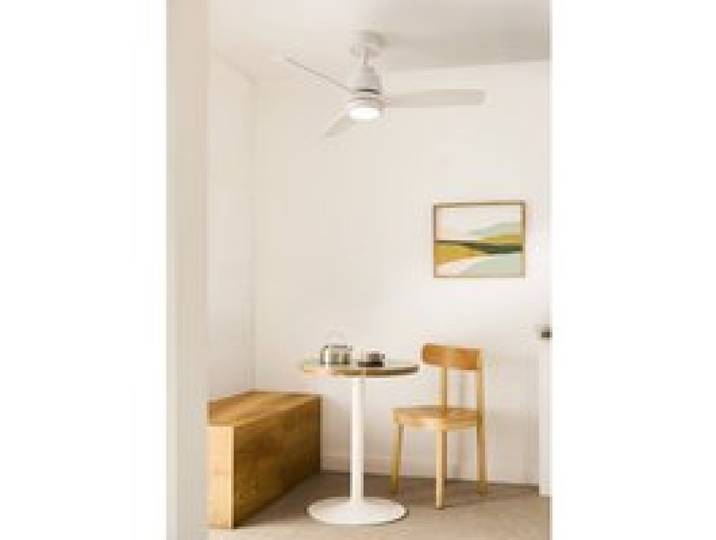 Ventilateur de plafond silencieux - CREATE - Pales en ABS technique - Certification IP44 - Fonction été/hiver