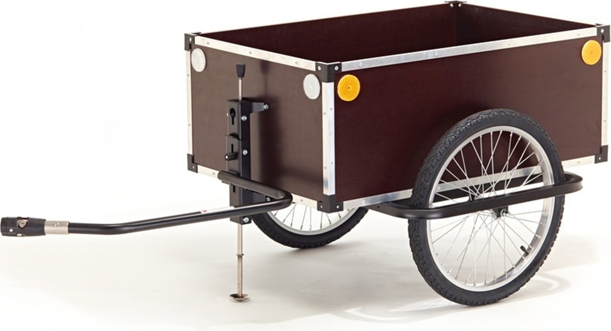 Roland Fahrradanhänger Jumbo Tiefdeichsel 175 Liter, Braun