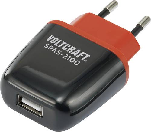 VOLTCRAFT SPAS-2100 USB Ladegerät 10.5W 1x USB-A Schwarz, Rot Innenbereich Auto-Detect