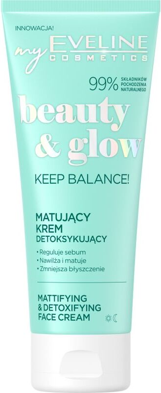 Eveline Cosmetics Beauty & Glow Keep Balance! mattifying cream with detoxifying effect 75 ml