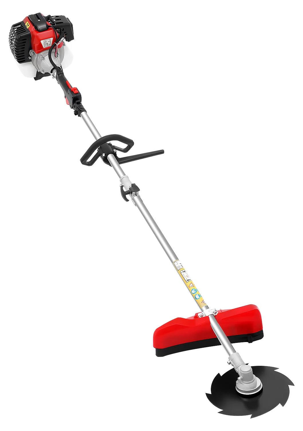 Benzin Freischneider Rasentrimmer - 52cc 2-Takt MT520 - 1,7 kW Motor - Mehrere Schneidköpfe - Seitentrag-System - Für Gras, Unkraut und Gestrüpp