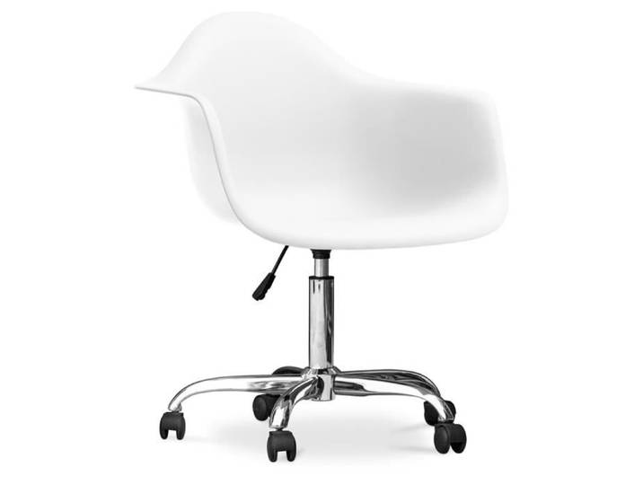 Chaise de bureau avec accoudoirs - Chaise de bureau à roulettes - Emery Blanc