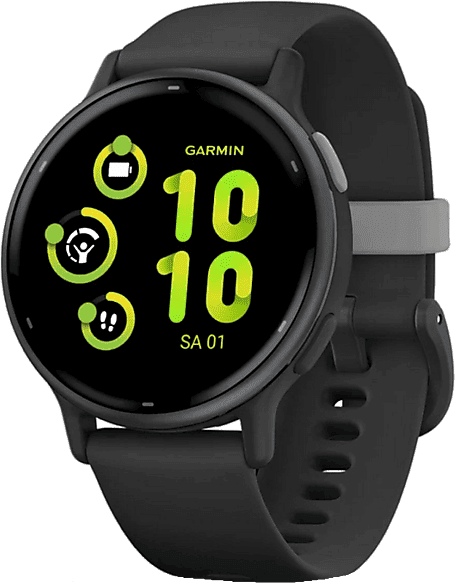 Reloj deportivo - Garmin Vívoactive® 5, Negro, 20 mm, 4GB, 1.2" AMOLED, Autonomía hasta 11 días