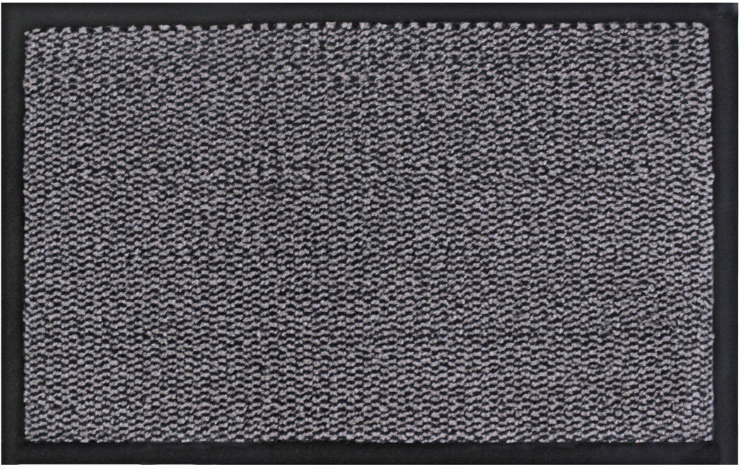 JVL Non-Slip Indoor Doormat Grey Rectangle 120 x 170cm