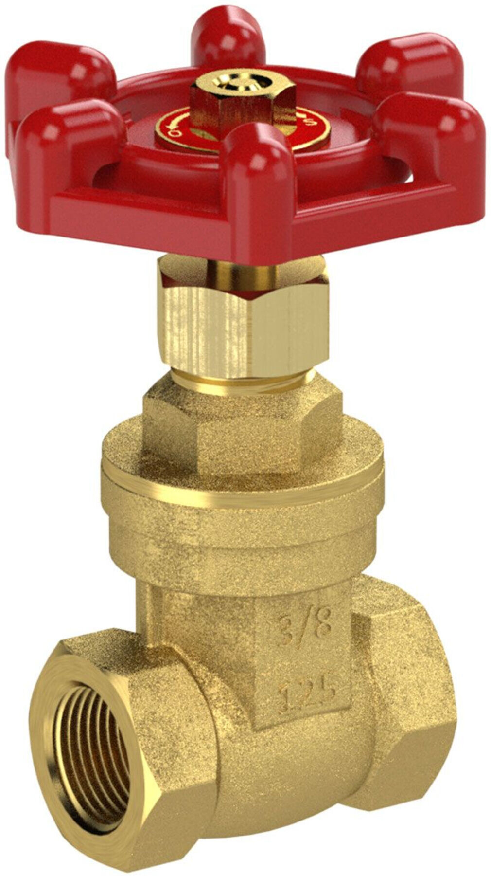Riegler Muffen-Absperrschieber, ohne Spindelhub, Messing, G 1, DN 25 (250.36)