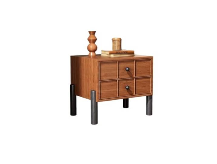 YCCHAH Bett mit Stauraum Nachttisch, Zuhause, Schlafzimmer, Massivholz, Schlicht, Modern, Kleiner Schrank, Kreativ Desktop