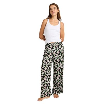 Culotte ROXY "Midnight Avenue Crepe", Damen, Gr. M, anthrazit spring charming sma, Obermaterial: 100% Viskose., Hosen Culotte