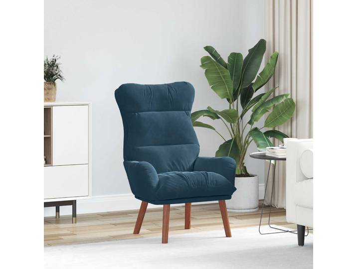 vidaXL Sessel Blau 69 x 74 x 93 cm Samt