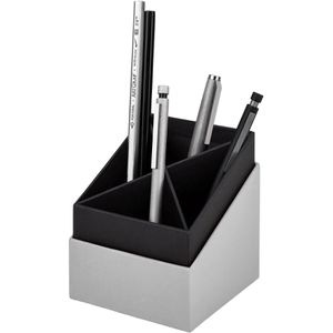 Rössler-Papier Stiftehalter S.O.H.O. 1331452170, Karton, 4 Fächer, stone-grau