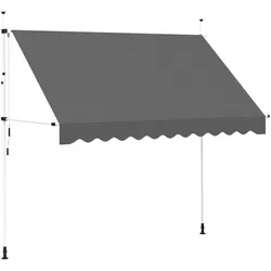 vidaXL, Markise, Gaxonas (weisser Rahmen) (1.20 m)