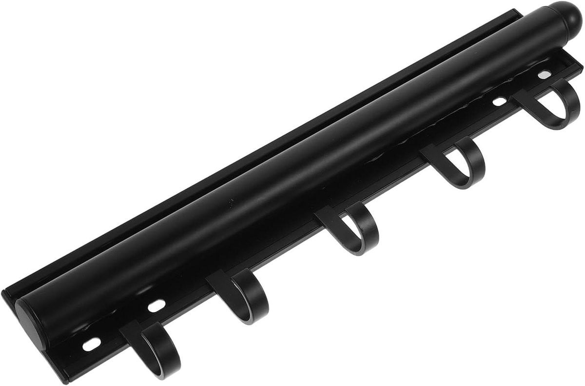 Uittrekbare Telescopische Kledingstang Zwart - 54 cm
