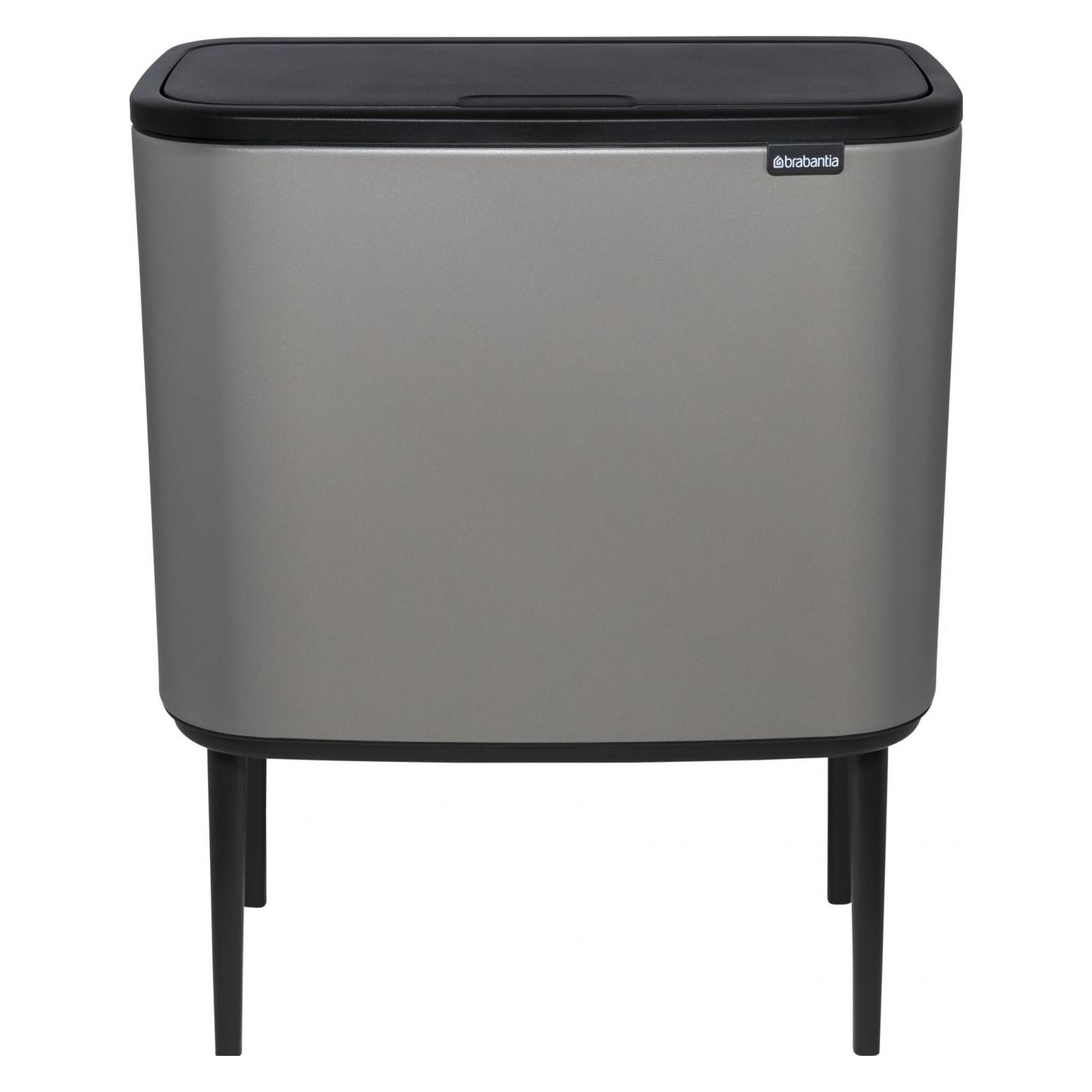 Brabantia Mülleimer Bo Touch Bin Mineral Concrete Grey, 3 x 11 L (33 l) (127229)