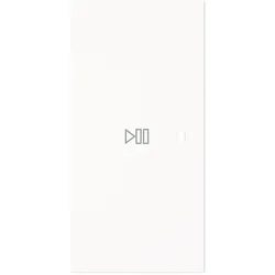 Busch-Jaeger Wippe 2-fach, links Symbol "Play/Pause", Busch-art linear® (studioweiß matt)