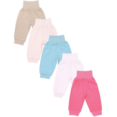Pumphose TUPTAM "Pumphose Baby Lange Pumphose 5er Pack", Mädchen, Gr. 80, N-Gr, rosa (beige mintgrün puderrosa rosa pink), Obermaterial: 100% Baumwolle CO., Hosen